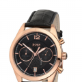Hugo Boss Baldessarini Black Chronograph Gold Herrenuhr Quarz Seiko